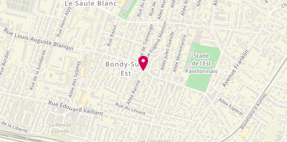 Plan de S.K.B Energie, 188 Rue Louis Auguste Blanqui, 93140 Bondy