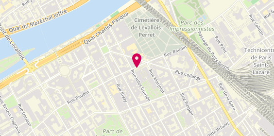Plan de Atl Plomberie, Bat.h
90 Rue Baudin, 92300 Levallois-Perret