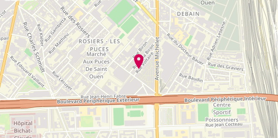 Plan de AZ Plomberie, 6 Voltaire, 93400 Saint-Ouen-sur-Seine