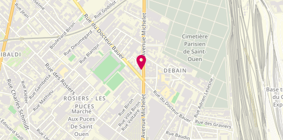 Plan de Evad-Services, 100 Bis avenue Michelet, 93400 Saint-Ouen-sur-Seine