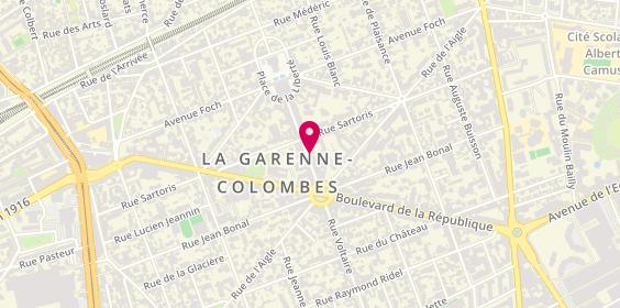Plan de Entreprise colin, 17 Rue Voltaire, 92250 La Garenne-Colombes