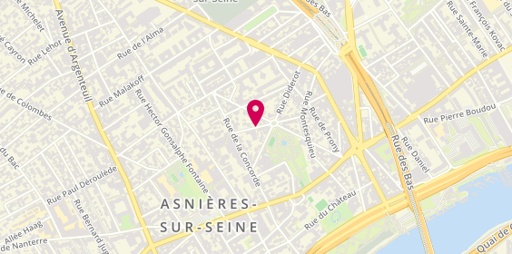 Plan de SARL Jalon Frères, 11 Rue Rabelais, 92600 Asnières-sur-Seine