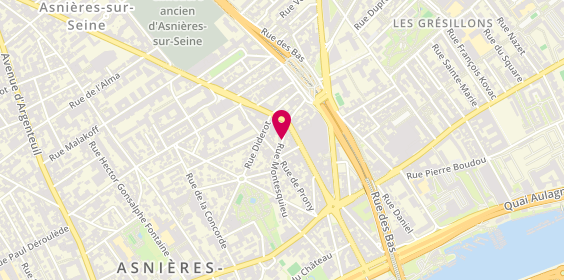 Plan de Ets Philips et Fils, 54 Rue Montesquieu, 92600 Asnières-sur-Seine