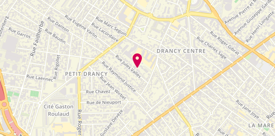 Plan de Frisquet Installateur Qualifié LEMAIRE Dominique, 53 Rue Jules Vallès, 93700 Drancy
