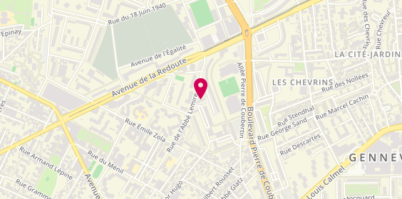 Plan de Ateliers Monsart, 5 Rue Jules Hardouin Mansart, 92600 Asnières-sur-Seine