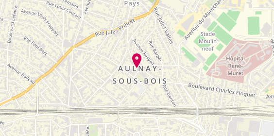 Plan de Deoss, 7 place de l'Hôtel de Ville, 93600 Aulnay-sous-Bois