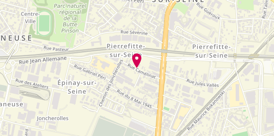 Plan de Ringenbach, 30 Rue Camélinat, 93380 Pierrefitte-sur-Seine