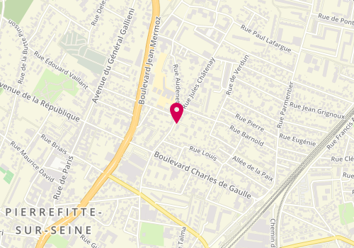 Plan de JOCIC Plomberie, 26 Rue Jules Châtenay, 93380 Pierrefitte-sur-Seine