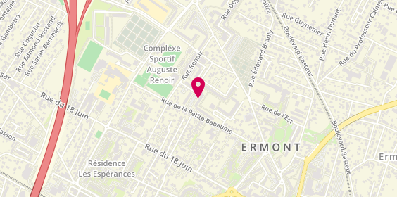 Plan de Asm Gaz, 4 Place Watteau, 95120 Ermont