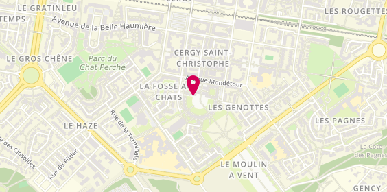 Plan de Activ Plomberie Chauffage, 21 Place des Colonnes Hubert Renaud Appt 81, 95800 Cergy