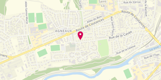 Plan de Agneaux Depannage, 49 Rue de la Cavée, 50180 Agneaux