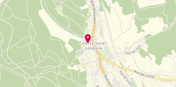 Plan de GC Chauffage Sanitaire, 5 place de l'Église, 57160 Châtel-Saint-Germain