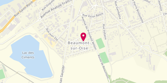Plan de T.I.S Toutes Installations Sanitaires, 8 Allée des Mesanges, 95260 Beaumont-sur-Oise