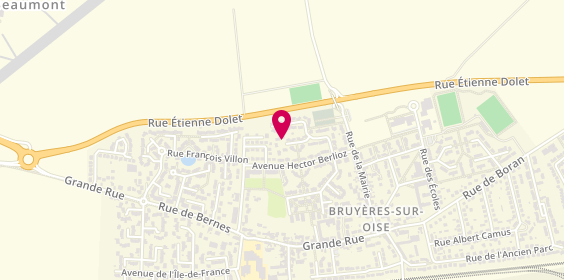 Plan de Entre Cuivre et Eau, 28 Rue Georges Bizet, 95820 Bruyères-sur-Oise