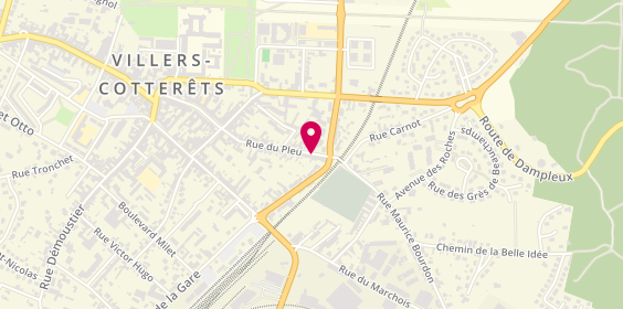 Plan de Villers Chauffage - Plomberie, 54 Rue du Pleu, 02600 Villers-Cotterêts