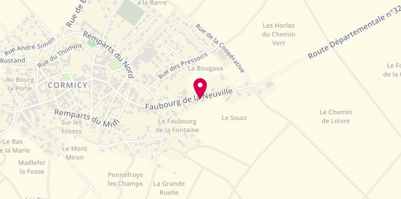 Plan de Dehu Plomberie, 24 Faubourg de la Neuville, 51220 Cormicy