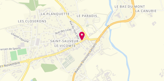 Plan de Anquetil Habitat, 18 Rue Albert Ferey, 50390 Saint-Sauveur-le-Vicomte