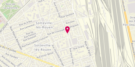 Plan de Ben Douhou, 335 Rue Victor Hugo, 76300 Sotteville-lès-Rouen