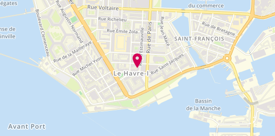 Plan de EPC Plomberie, 11 Rue d'Estimauville, 76600 Le Havre