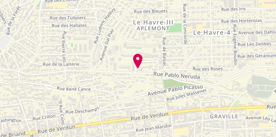Plan de GPS - Guiller Plomberie Services, 6 Rue de la Tour Robinson, 76610 Le Havre