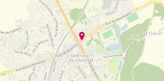 Plan de Ets David NOEL, 2 Rue de Montdidier, 60130 Saint-Just-en-Chaussée