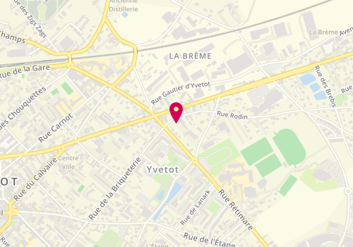 Plan de MOTTE Guillaume, 4 Rue Rodin, 76190 Yvetot