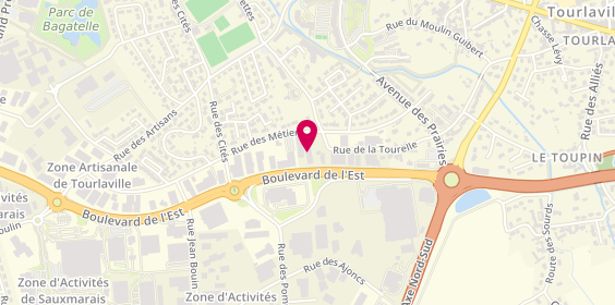 Plan de 2Bpro, 674 Rue des Métiers, 50110 Tourlaville