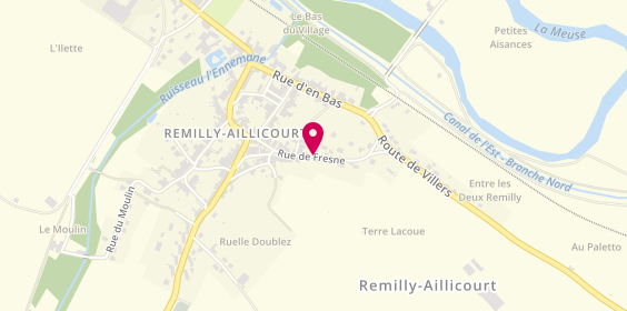 Plan de LAMART Laurent, 29 Rue de Fresne, 08450 Remilly-Aillicourt