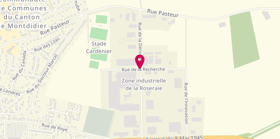 Plan de Ets Philippe Gervais Csc, Zone Industrielle de la Roseraie, 80500 Montdidier