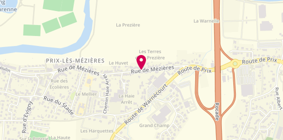 Plan de SARL Express Plomberie, 66 Rue Mézières, Bis, 08000 Prix-lès-Mézières
