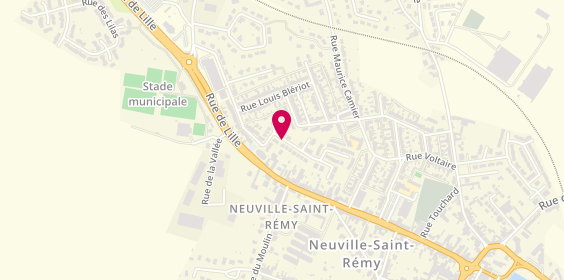 Plan de A T Services, 21 Rue Louis Breguet, 59554 Neuville-Saint-Rémy