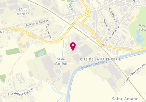 Plan de O'zones, parc d'Activités Du
Rue Marillon, 59230 Saint-Amand-les-Eaux