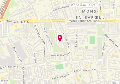 Plan de Noel Carlier, 78 Rue Hector Berlioz, 59370 Mons-en-Barœul