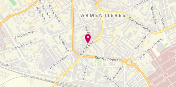 Plan de SARL Dvs, 60 Rue Lille, 59280 Armentières