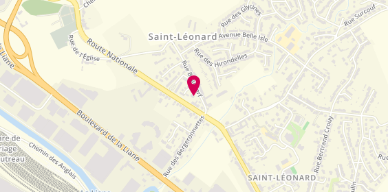Plan de Ms Plomberie Chauffage, 8 Route Nationale, 62360 Saint-Léonard