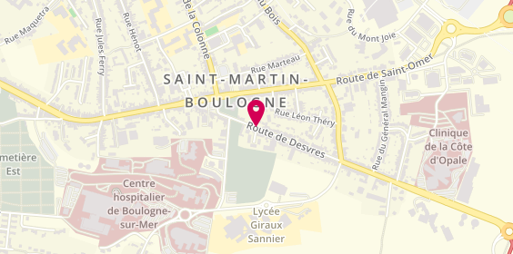 Plan de France Depannage Services - Les O D, 27 Route Desvres, 62280 Saint-Martin-Boulogne
